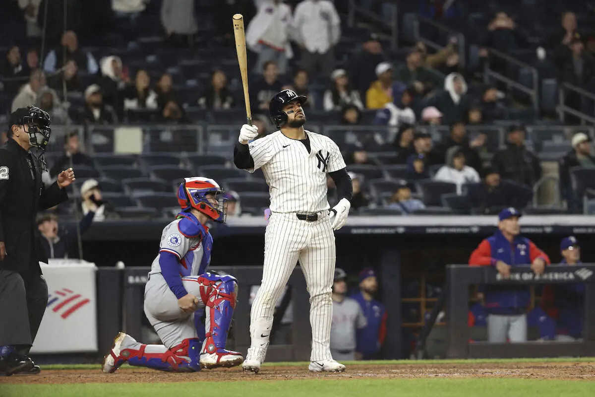 【画像・写真】ヤンキースがサヨナラ勝ちで3連勝！ドミンゲスが劇的アーチ　ジャッジは1安打1打点でリーグ3冠キープ