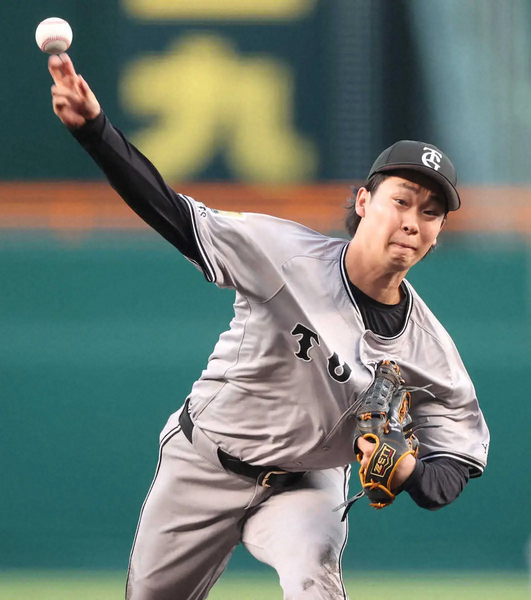 【画像・写真】巨人・山崎伊織“鬼門”甲子園でまたも白星つかめず　6回わずか2安打2失点自責1の力投が同点弾呼んだ