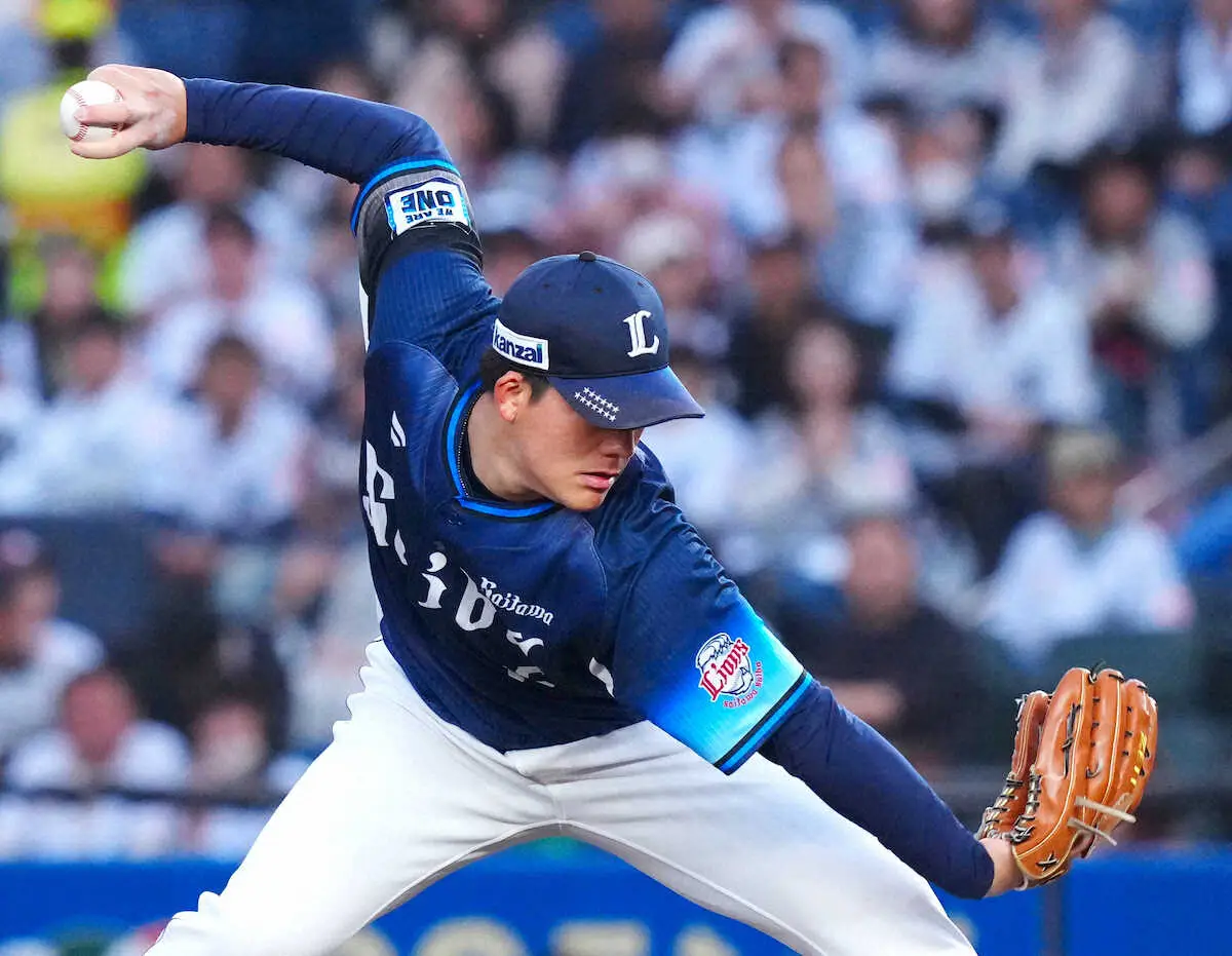 【画像・写真】西武　先発・与座海人は4回途中8失点KO　今季ここまで12イニング連続無失点も一気に崩れる