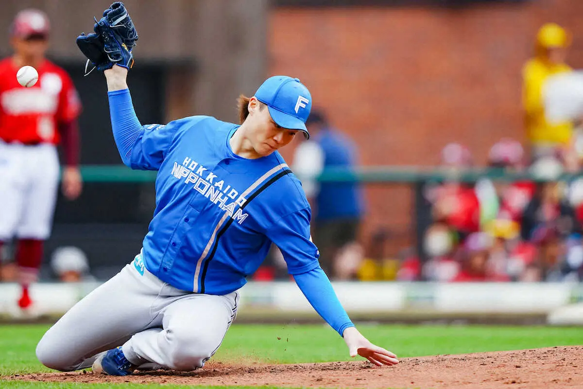 【画像・写真】新庄日本ハム　山崎福也が精彩欠き3回で降板…今季2敗目　浅村の2000安打達成に沸く敵地で接戦落とす