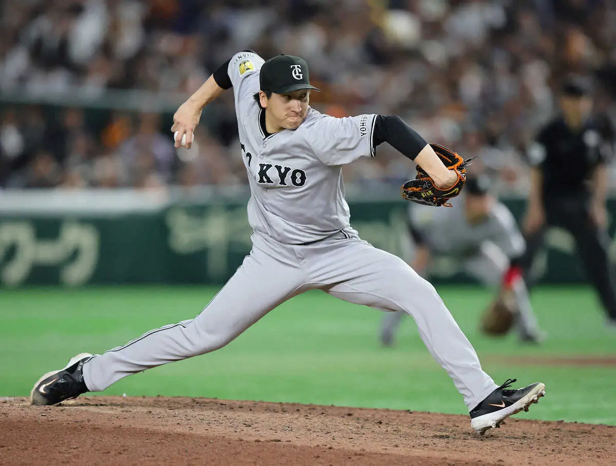 【画像・写真】巨人・大勢　勝利呼び込む救援でチームトップタイの5勝目　殊勲の泉口の言葉に笑顔