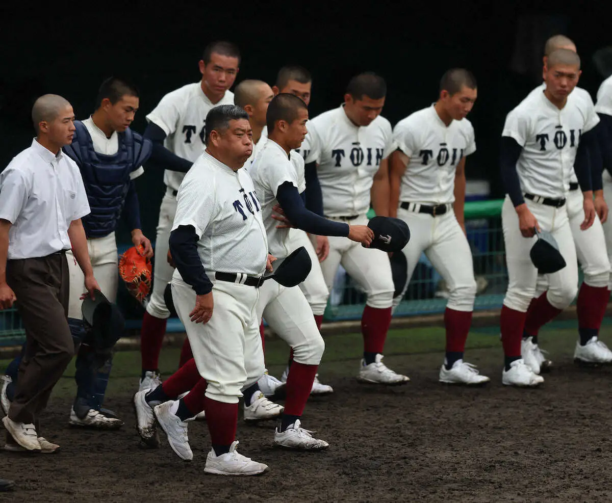 【画像・写真】大阪桐蔭が12年ぶりコールド負け　西谷浩一監督「まだまだ力が足らないことがわかりました」