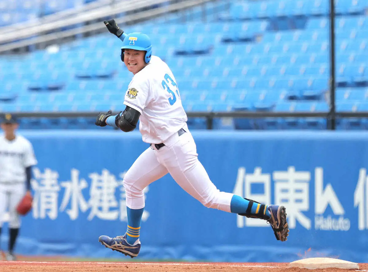 【画像・写真】東大8年ぶりの1イニング2発も惜敗　荒井「完ぺきな一打」東京六大学