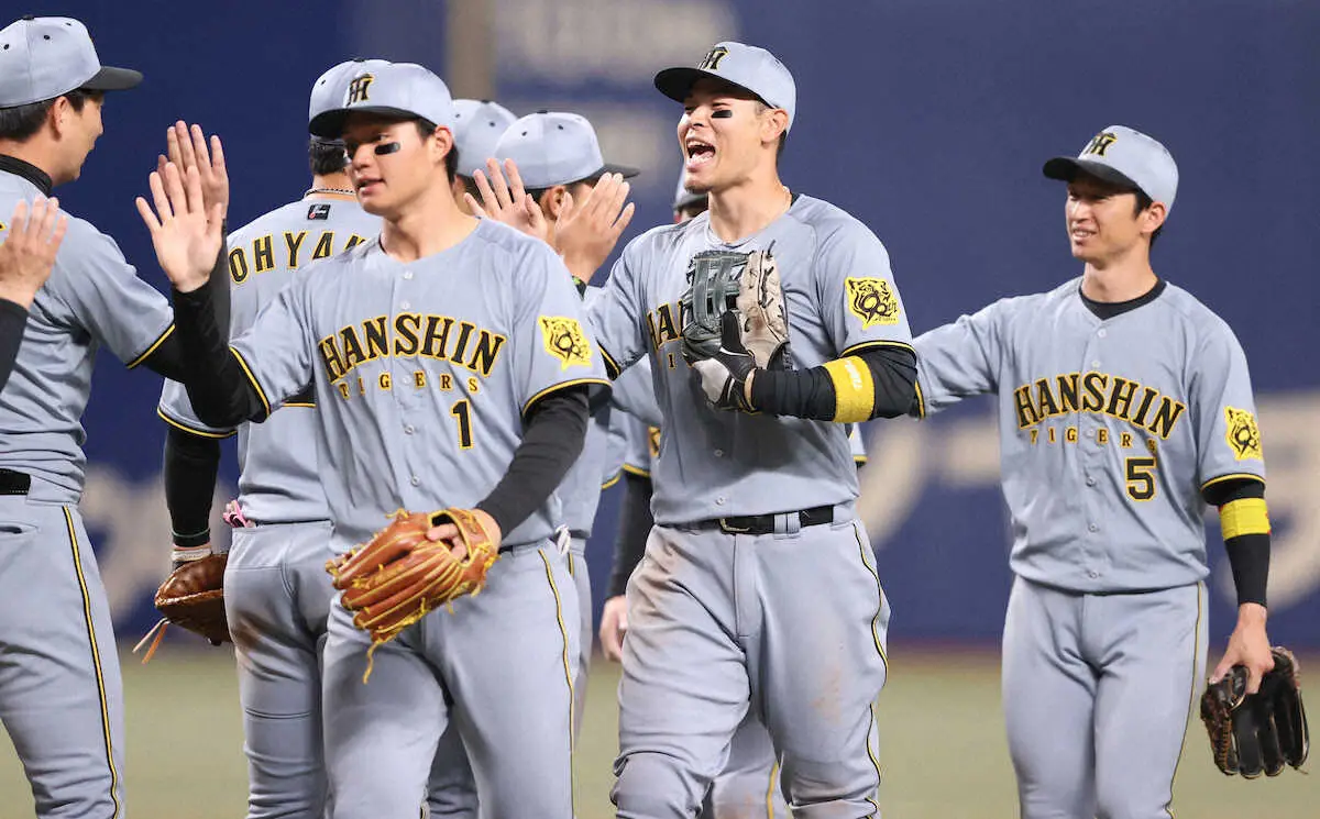 【画像・写真】阪神が9回に集中打で中日を振り切り、首位キープ