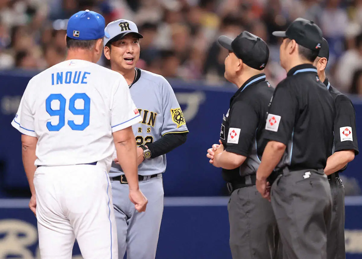 【画像・写真】中日―阪神戦後に審判団が前夜の紛らわしい判定を謝罪「混乱を生じたことに…」　試合前には両監督に説明