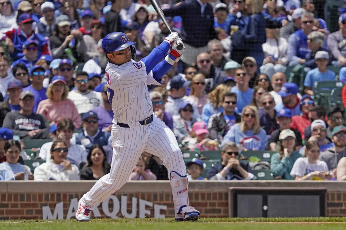 【画像・写真】カブス・鈴木誠也　3打数1安打で先制機お膳立て　今季最長を更新する7試合連続安打をマーク