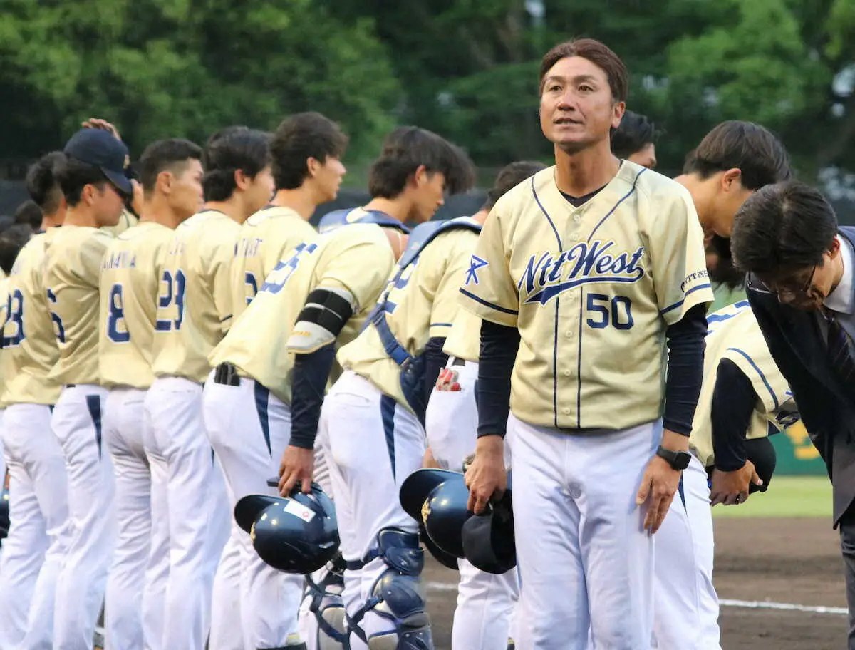 【画像・写真】NTT西日本　10点コールド発進「今年のチームは違う」先発全員安打、浜崎は6回9K零封で貢献