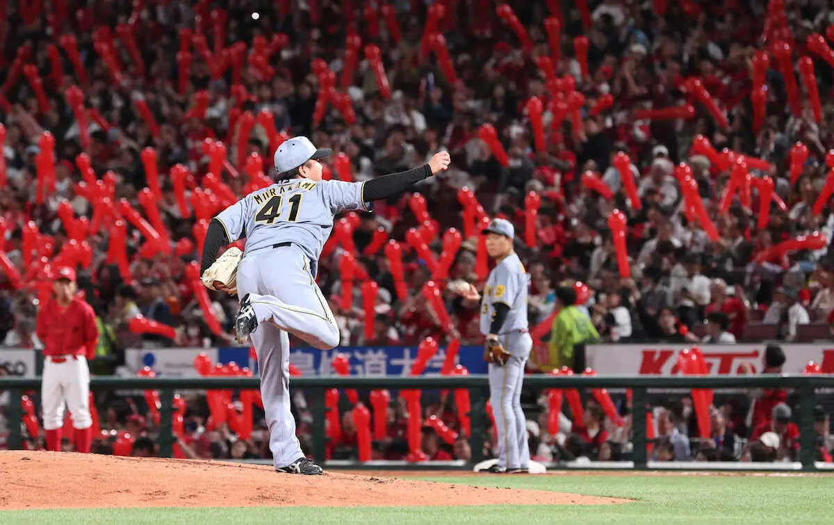 【画像・写真】阪神　村上が7回1失点でリーグトップ7勝目の権利　先制点献上も11者連続アウトなど尻上がり