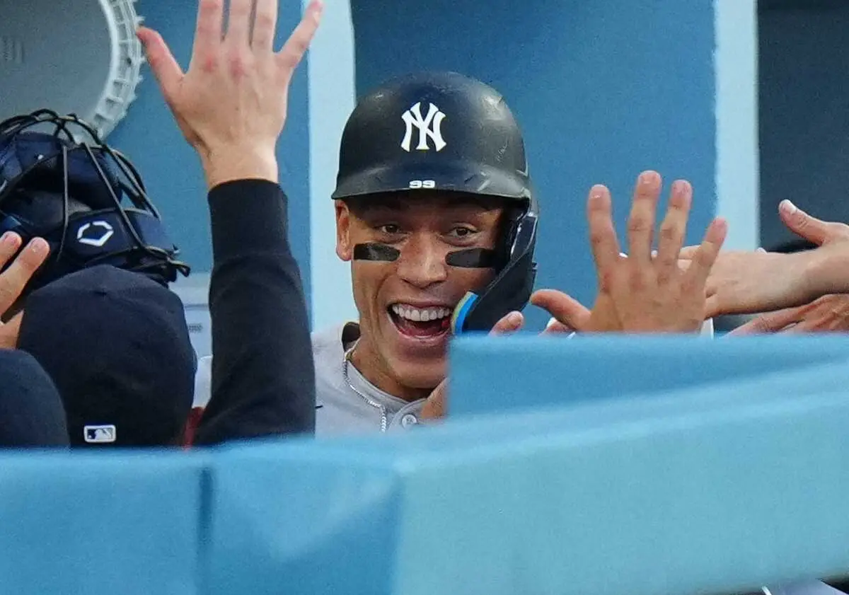 【画像・写真】ヤンキース・ジャッジが特大19号！現地実況は大興奮「いきなりホームラン！」