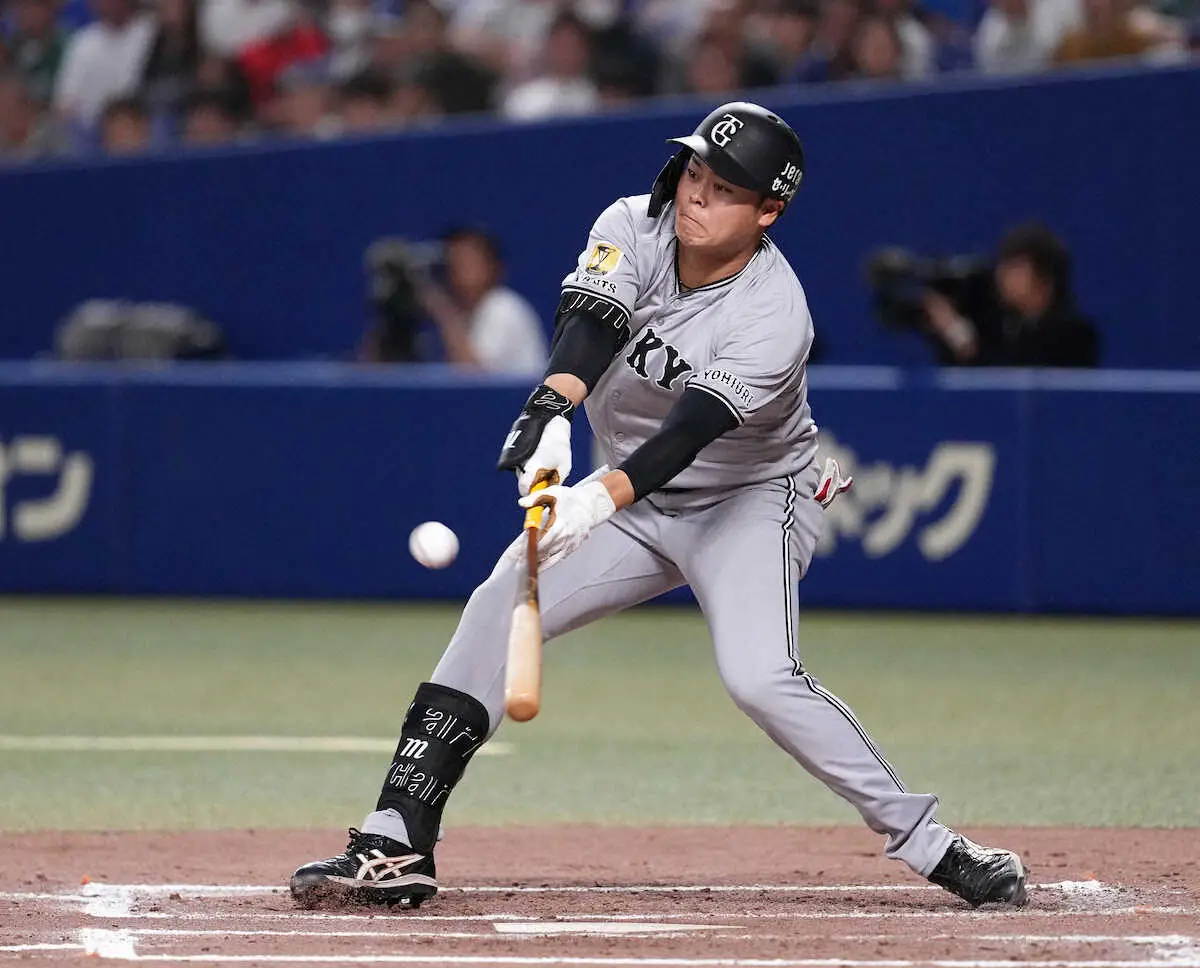 【画像・写真】巨人・中山礼都　今季2度目の“親友対決”はともに得点圏で2の0　2打席で途中交代