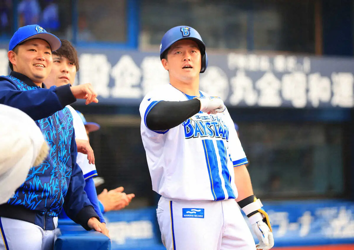 【画像・写真】DeNA・牧　3戦連発10号ソロ！　新人から5年連続2桁本塁打、球団史上3人目