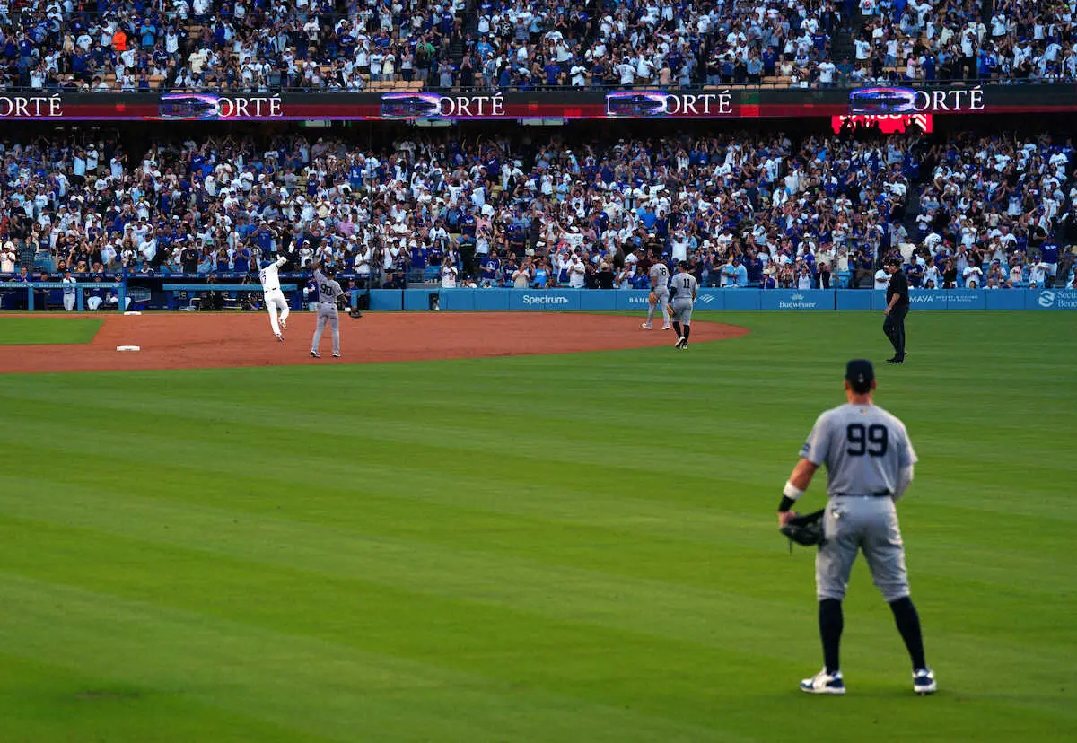 【画像・写真】ヤンキース・ジャッジ 19号先制弾も…2発のドジャース・大谷に脱帽「確実に結果。本当に凄い」