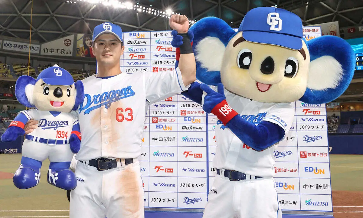 【画像・写真】父の威厳だ!中日・板山が代打決勝打　愛息がリレーで1位に奮起「僕が活躍すればデカい顔ができるらしい」