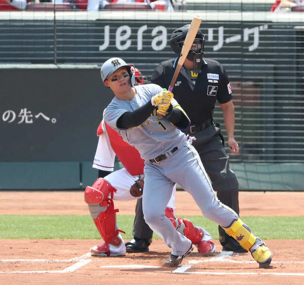 【画像・写真】阪神・森下　「信じられない」ほど長尺、ジャッジのバット…更なる進化へ「扱える体を手に入れないと」