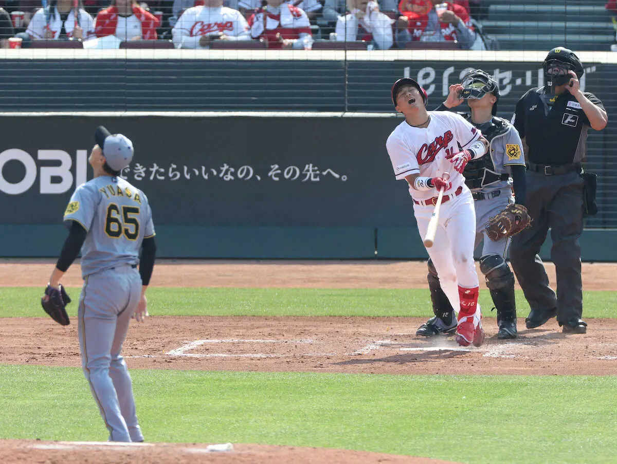 【画像・写真】広島・佐々木　7回満塁での凡退を猛省「しっかりと次につなげたい」　今季2度目の4連敗で首位と4.5差