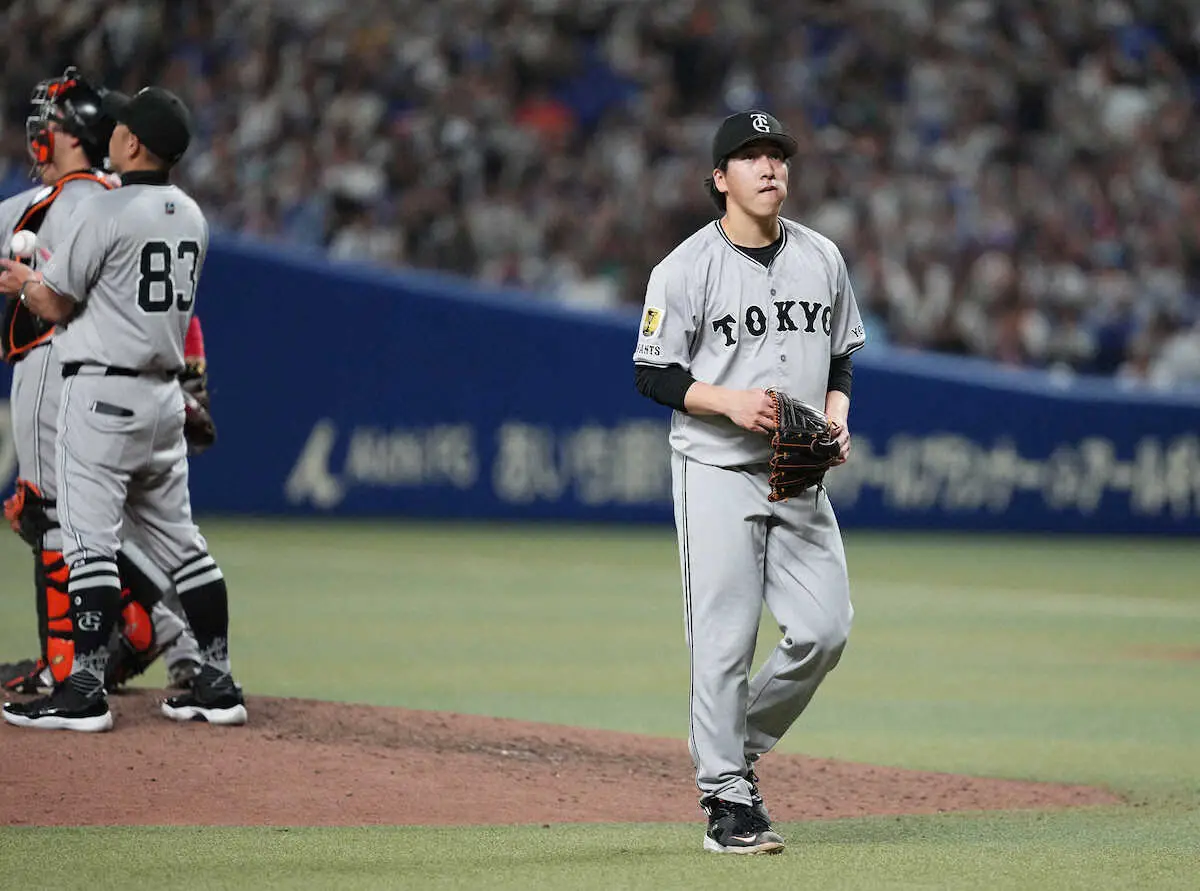 【画像・写真】巨人　5カードぶり負け越しで3位に後退…大勢　2暴投、今季初黒星