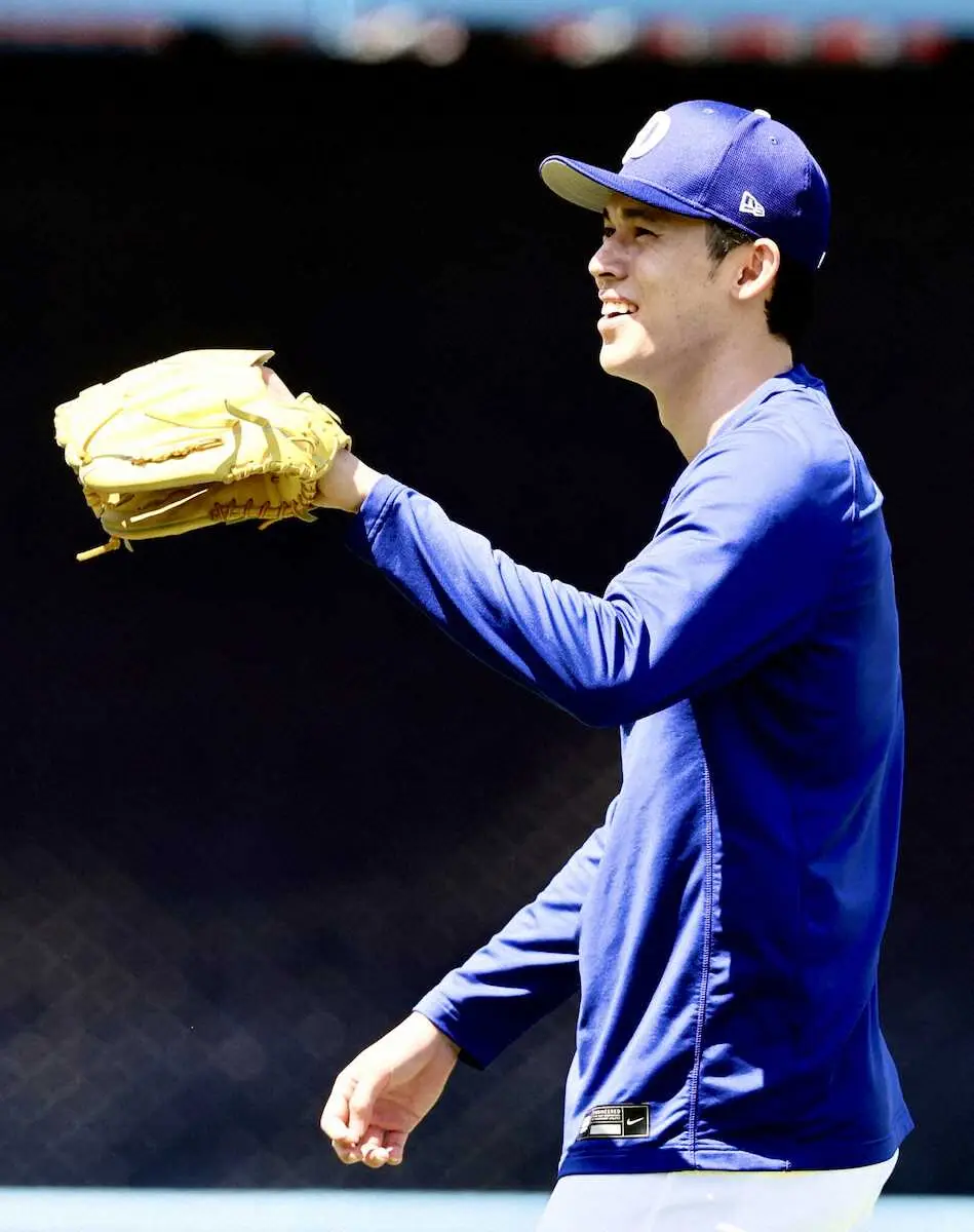 【画像・写真】ド軍指揮官　右肩違和感でIL入りの佐々木朗希は順調に回復「キャッチボールをしても痛みはないようだ」