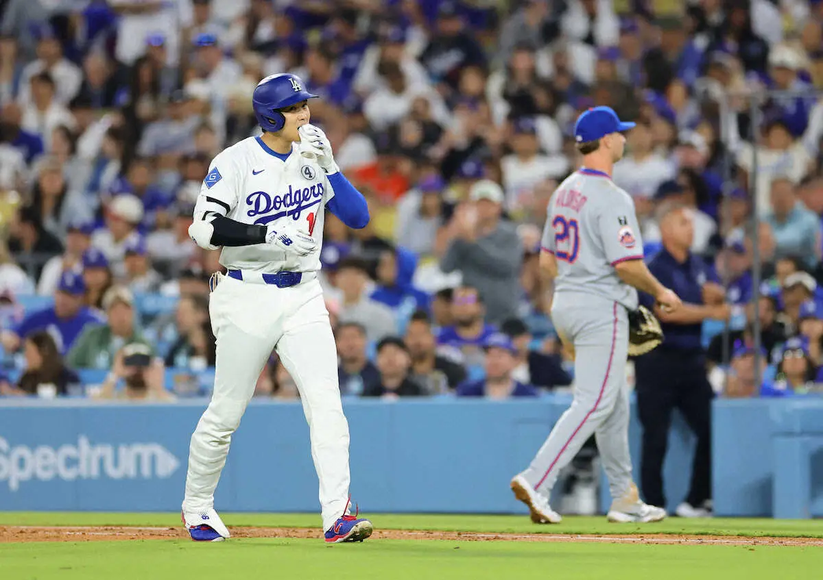 【画像・写真】大谷翔平　第3打席は一発出れば逆転の好機で二ゴロ　メッツはリンドアが一発打てば26連勝中