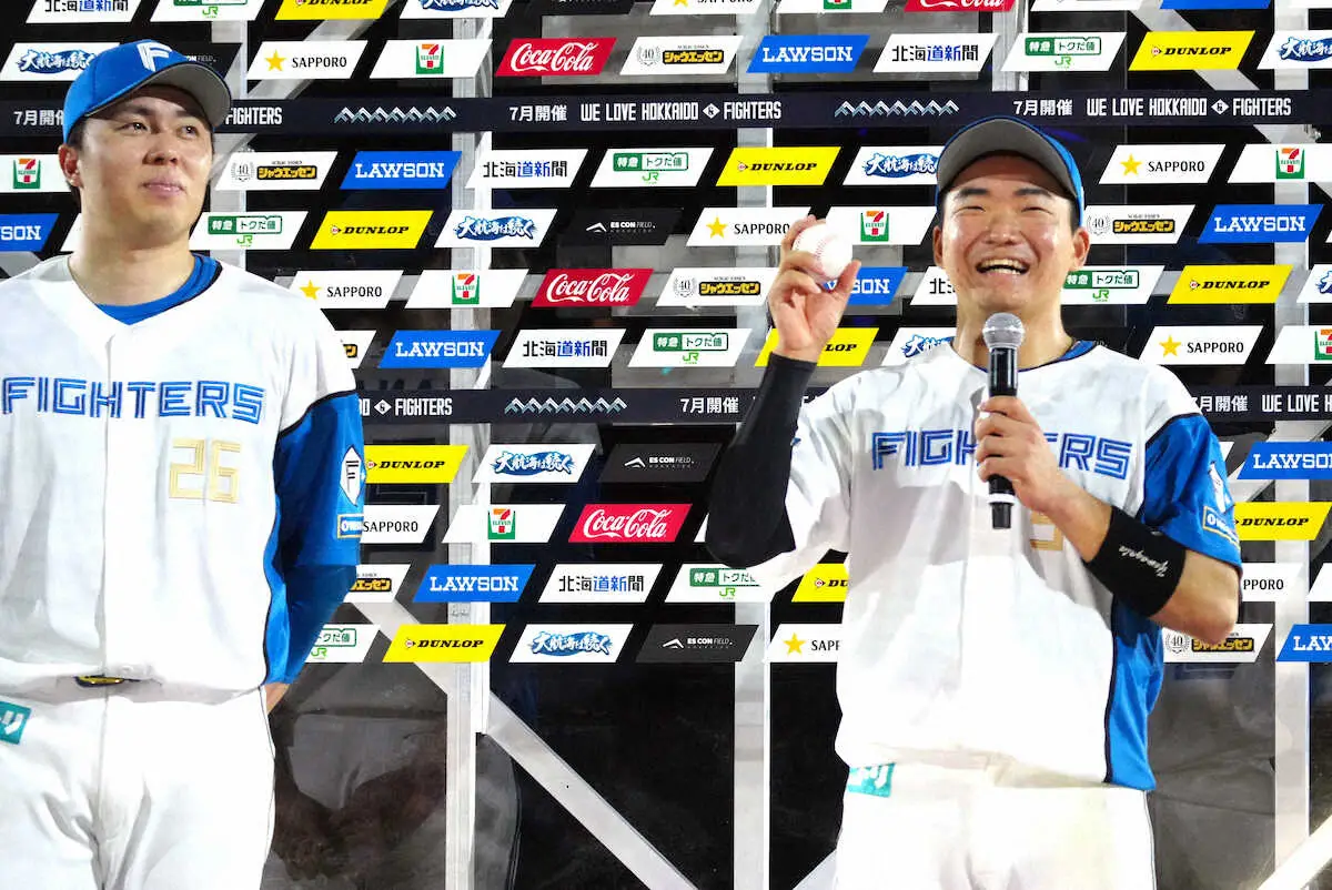 【画像・写真】日本ハム・山県“お手本”松本剛の助言に感謝のプロ1号　「打撃への取り組み方変わった」