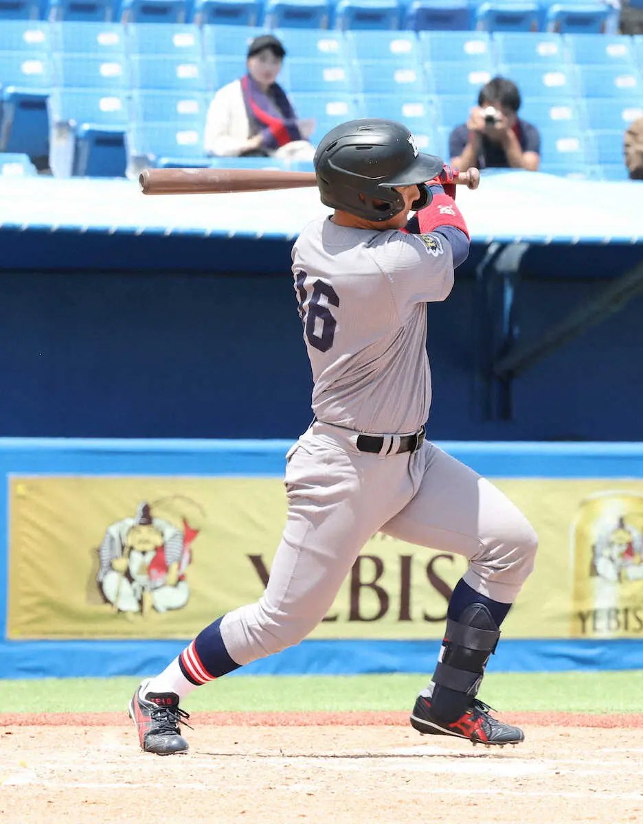 【画像・写真】清原和博氏の次男・勝児、大学“初安打”マーク　六大学フレッシュL