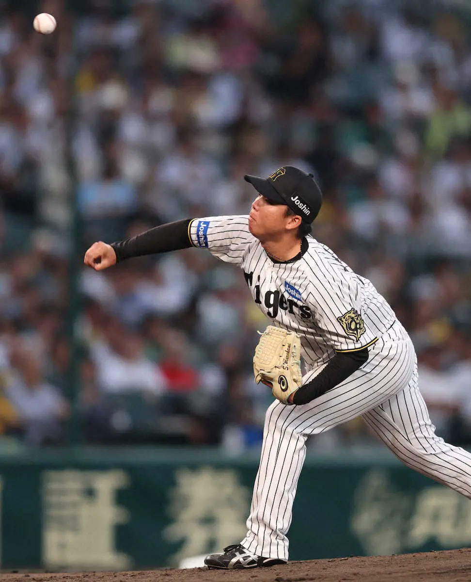 【画像・写真】阪神・村上ニヤリ「58キロ」の超スローカーブでオリックス・広岡を翻ろう　ともに智弁学園出身