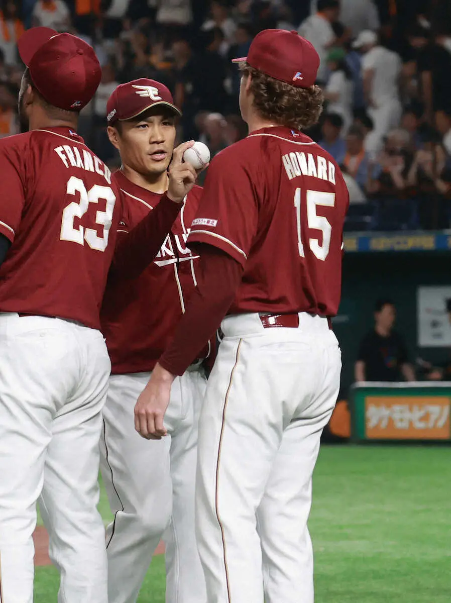 【画像・写真】楽天先発ハワード　巨人に三塁踏ませぬ快投で来日2勝目　打席には3度立ち「めちゃくちゃ楽しかった」
