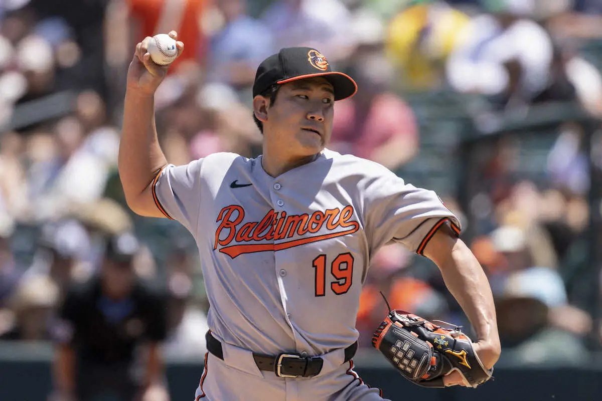 【画像・写真】オリオールズ・菅野　5回途中4失点で4敗目　実質「中3・5日」に「正直きつかった」