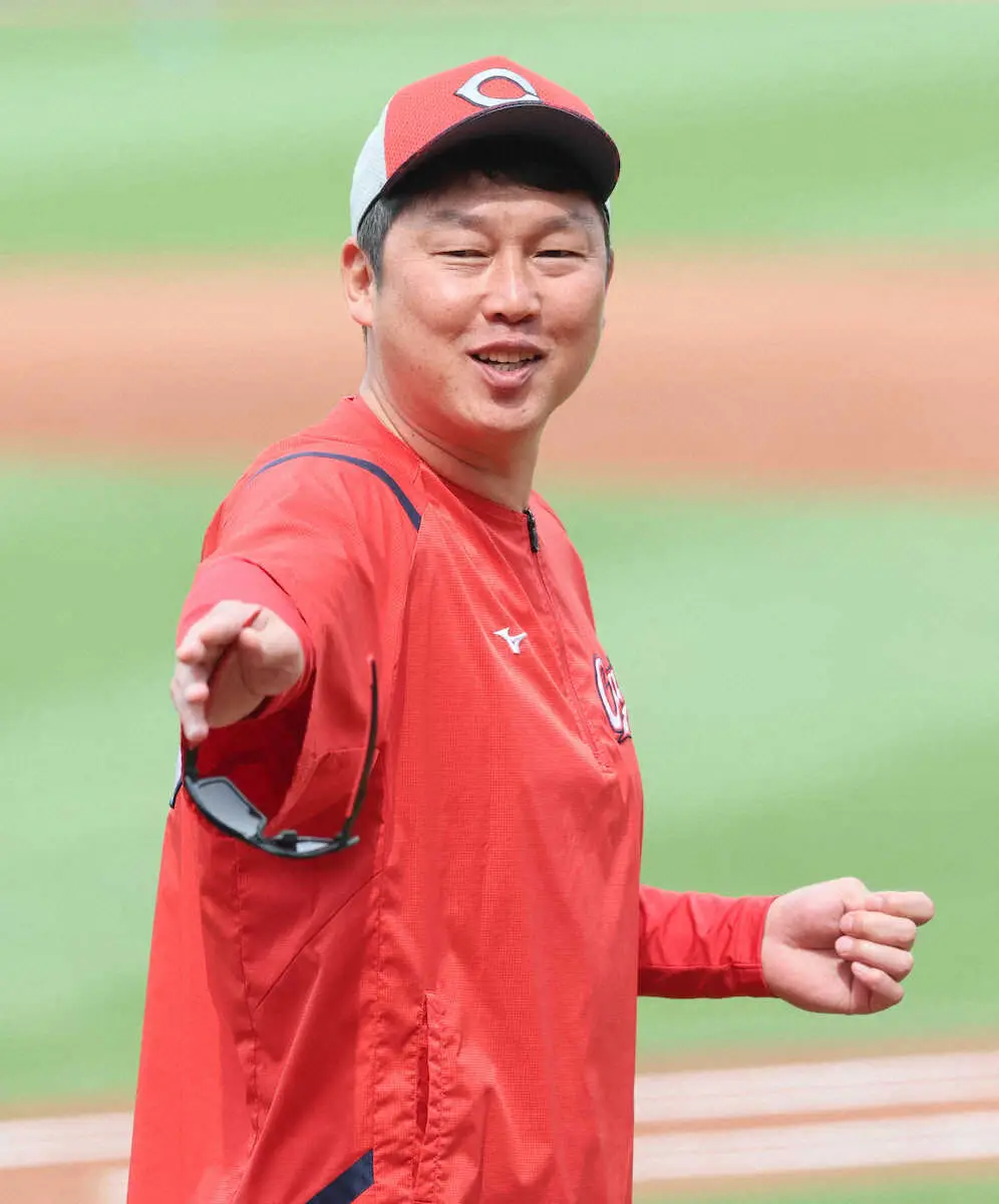 【画像・写真】広島・新井監督　“足攻”継続「走塁でもプレッシャーかける」　交流戦12球団トップの10盗塁