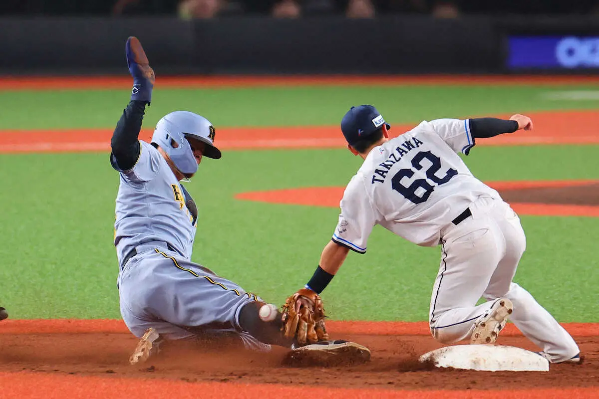 【画像・写真】阪神　佐藤輝まで。走る走る虎たち、4回までに4盗塁