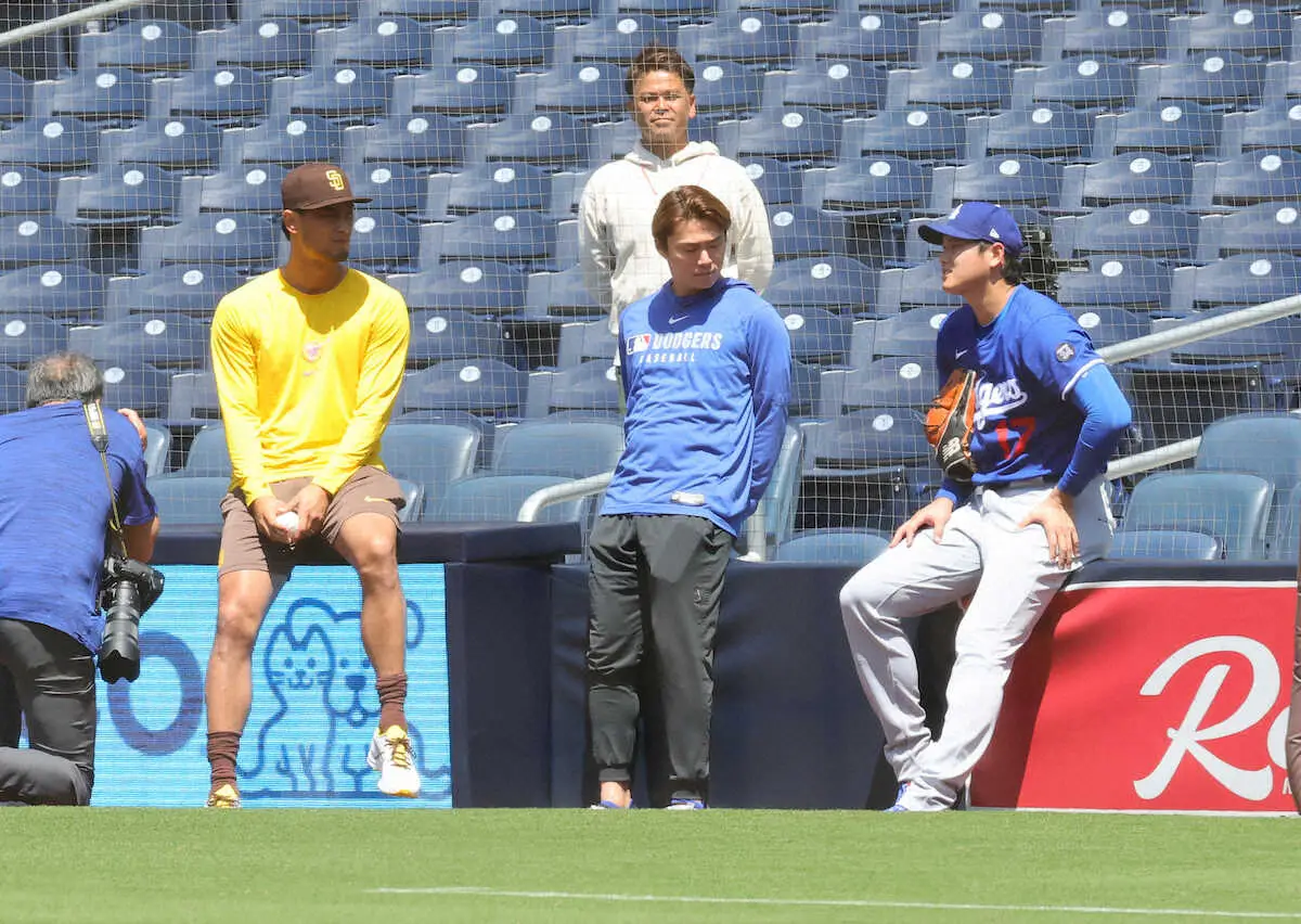 【画像・写真】ドジャース・大谷翔平　術後3度目のライブBPはダルビッシュが見守る中、圧巻6奪三振