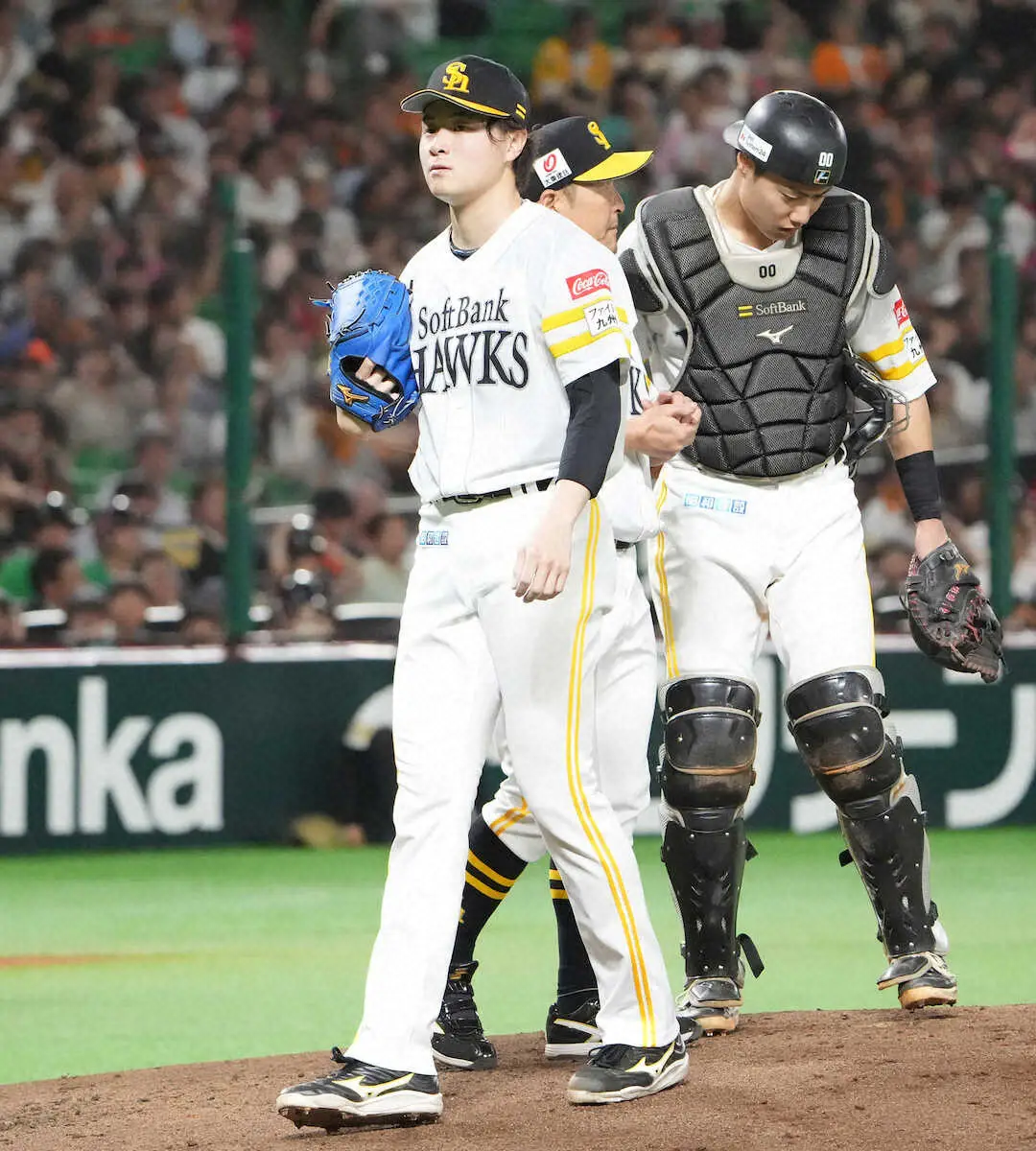 【画像・写真】ソフトバンク　秋広優人が古巣巨人に“恩返し打”も敗戦…4位に後退　大江も初対戦で1回1安打0封