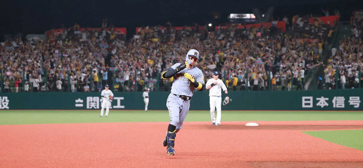 【画像・写真】阪神・佐藤輝　ベルーナDラブ18号「たまたま」入団1年目1試合3発の地で交流戦キング5本塁打