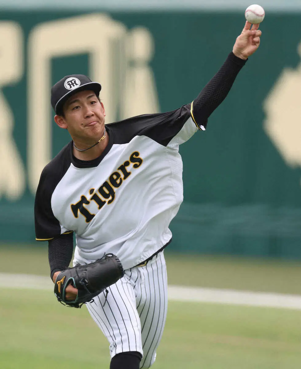 【画像・写真】「野球をやりたい子が増えたら」阪神・伊原陵人が野球少年、少女の憧れになる