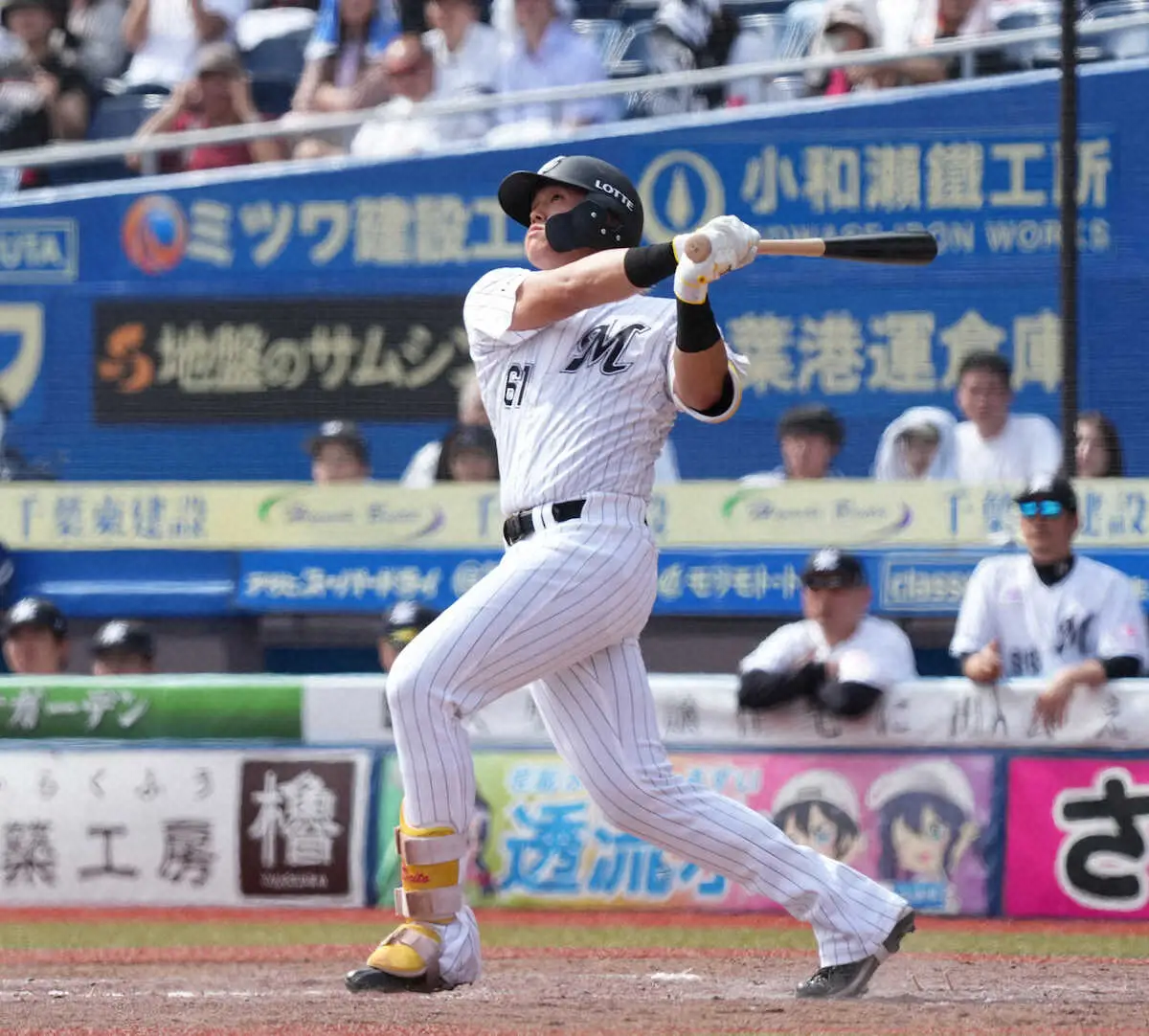 【画像・写真】ロッテ山本大斗　これぞ4番だ2打席連発！　同点5号2ラン＆勝ち越し6号2ラン