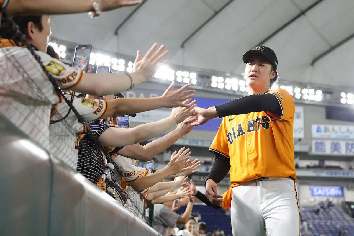 【画像・写真】巨人・西舘が本拠地初勝利　次戦は中5日で24日の敵地・ロッテ戦