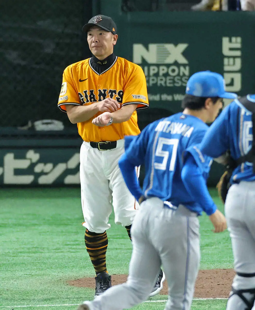 【画像・写真】巨人・阿部監督「そういう時もあるんでね」　自己最多10安打浴びて4失点2敗目の伊織もかばう