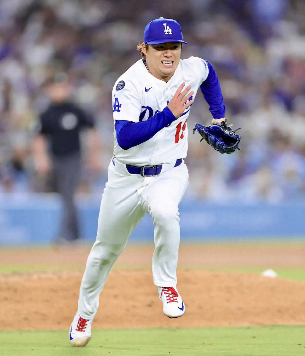 【画像・写真】山本由伸は7回途中3失点　7勝目お預けも粘投に本拠ファン拍手　4回には打球直撃もプレー続行