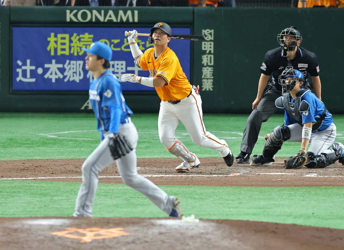 【画像・写真】巨人・大城卓　9回1死からノーノー阻止弾！　05年清水の西口撃ち“再現”