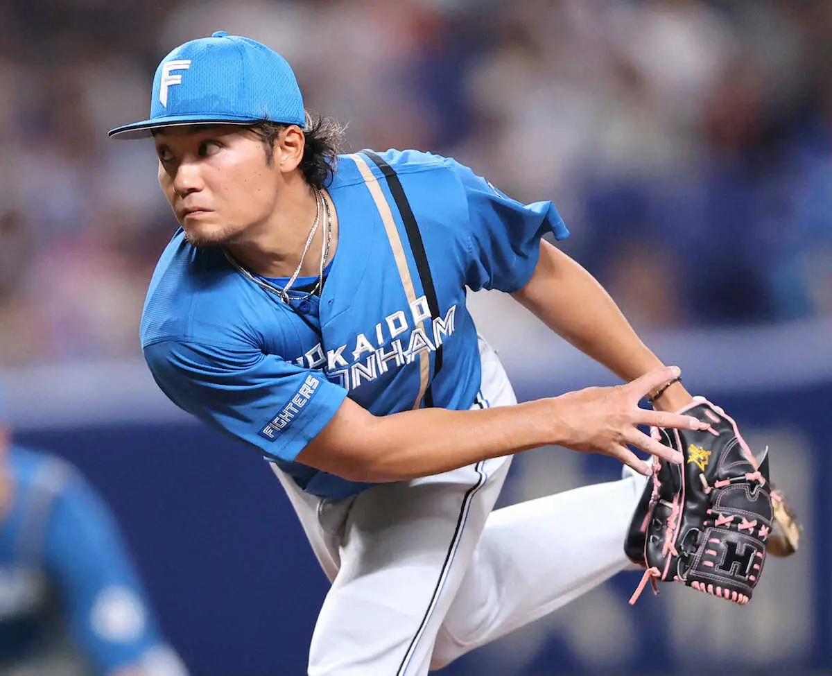 【画像・写真】＜中・日＞日本ハム先発の伊藤（撮影・椎名　航）