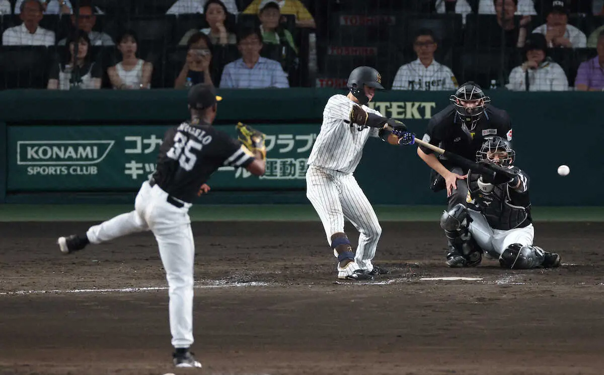 【画像・写真】阪神・中野　今季7度目猛打賞でセ・リーグ打率1位　「しっかり振りに行けている結果」