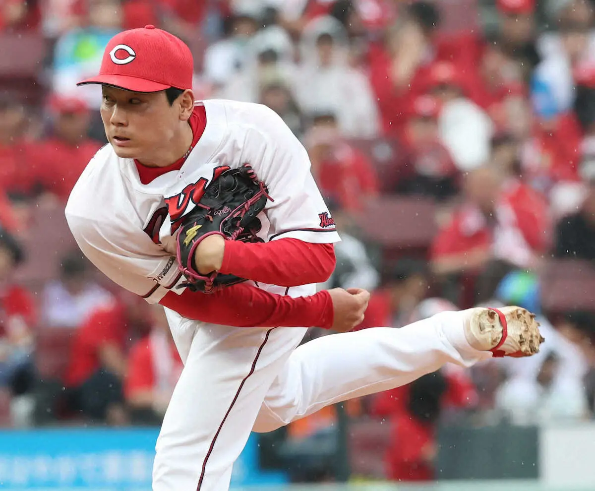 【画像・写真】力投する栗林