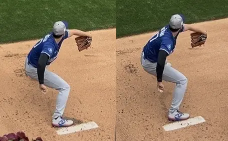 【画像・写真】ドジャース・大谷　プレートに足置く位置も“二刀流”　真ん中、一塁側で使い分けたその狙いとは――?