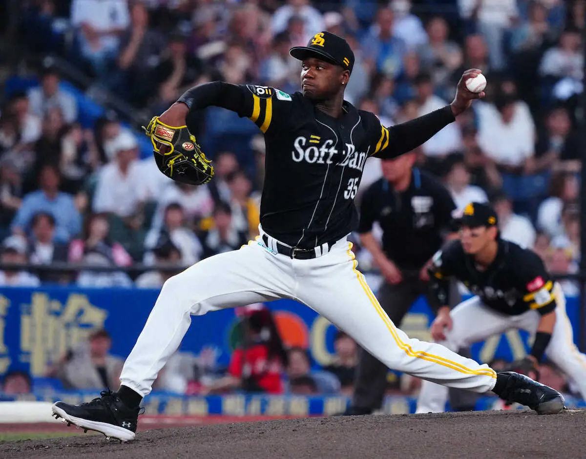 【画像・写真】ソフトバンク　モイネロが開幕7連勝「みんなの手助けがあってこそ」球団では16年千賀以来