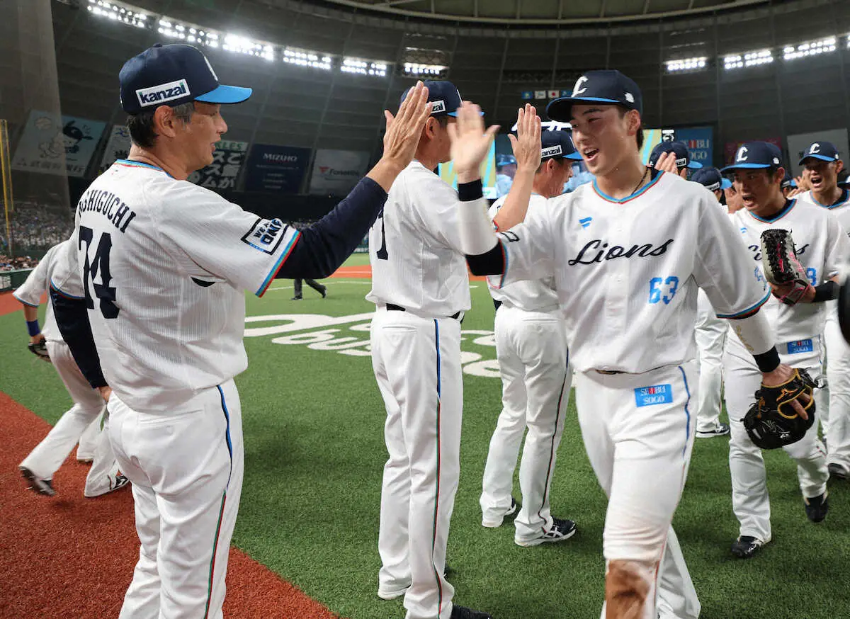 【画像・写真】西武・西口監督　逆転打の長谷川「よく打ってくれた」　終盤に見せた執念「チームにとって大きな価値」