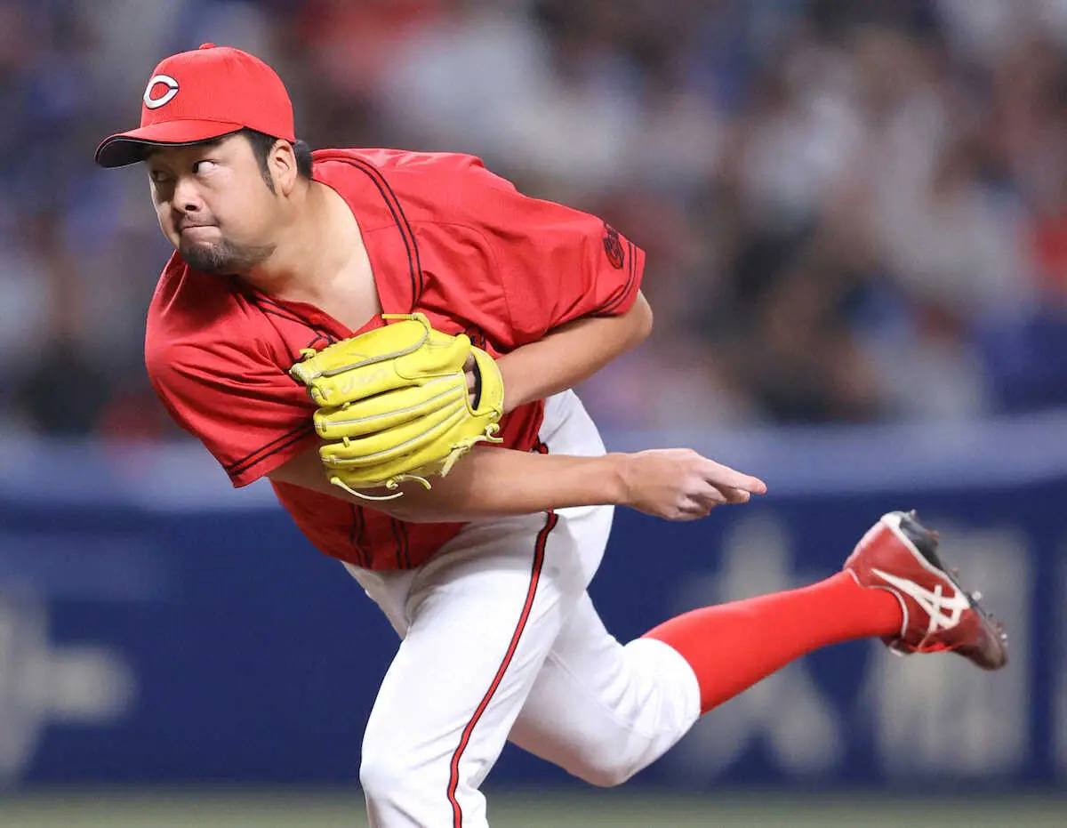 【画像・写真】広島・中崎　“渾身の10球”直球とフォークのみで火消し「空振りや見逃しを取れるボールを投げきろうと」