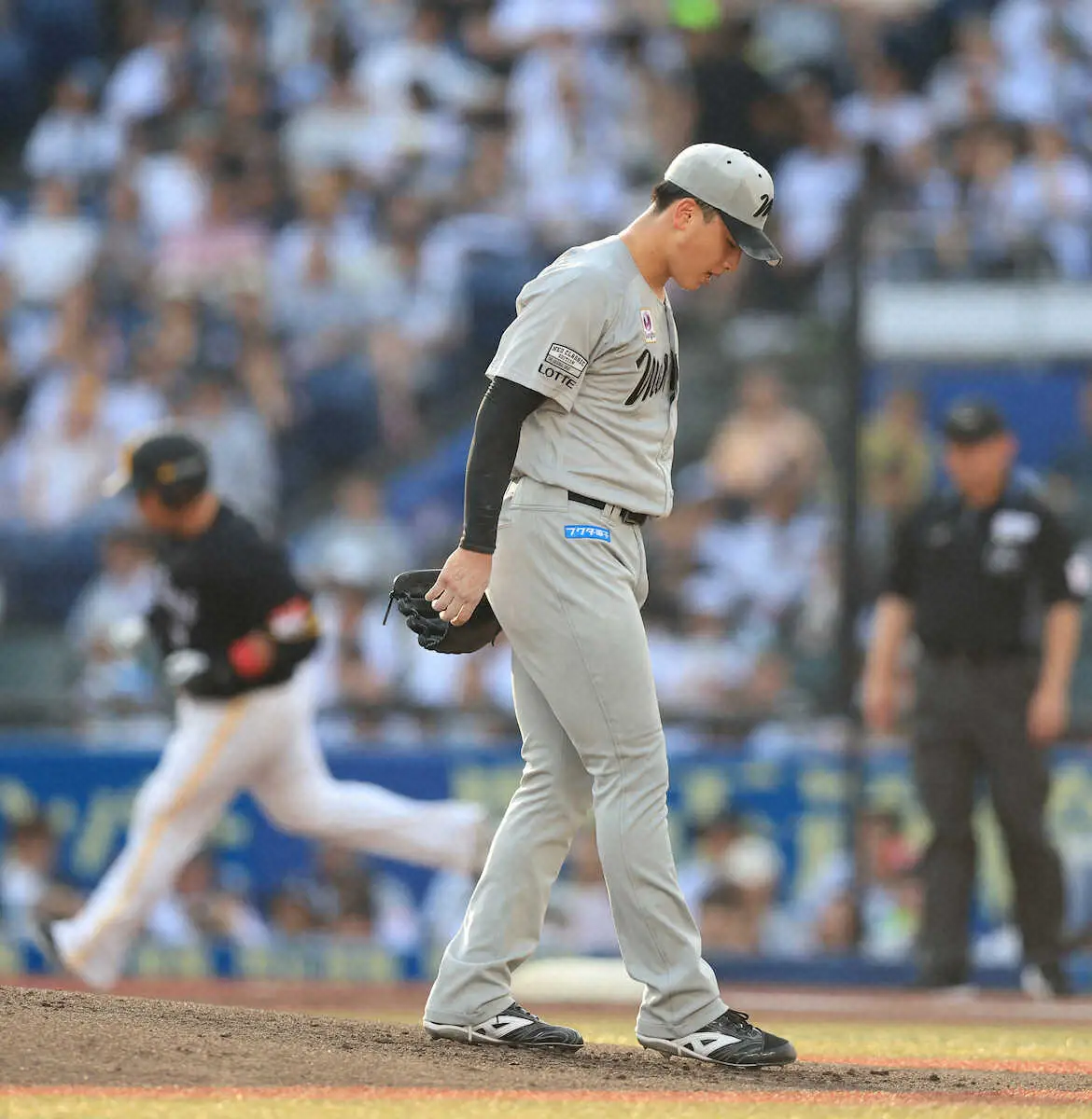 【画像・写真】ロッテ　先発・田中晴也は3年目で初の2桁となる11奪三振も…ソロ2発を浴びて6回2失点で5敗目　