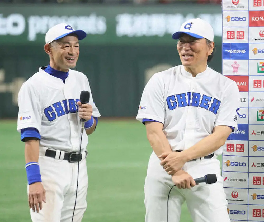 【画像・写真】松井秀喜氏「何かずっこけて終わりたい」　イチロー選抜VS高校女子選抜、昨年アーチは「自分らしくない」