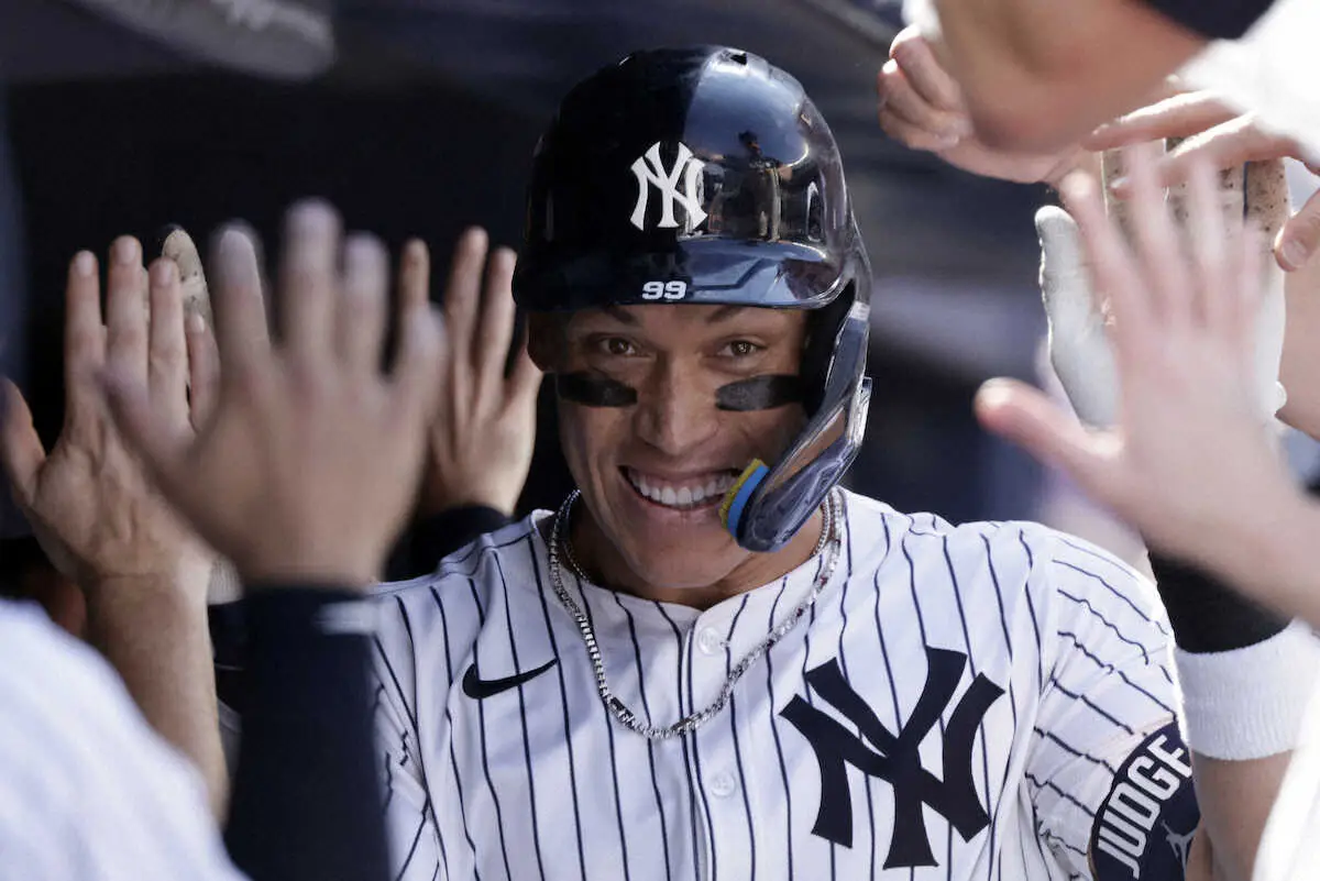 【画像・写真】ヤンキース・ジャッジ　5年連続30号でローリーに2本差！大谷をかわす　今季5度目の1試合複数本塁打