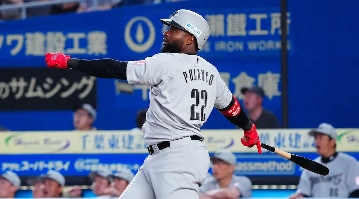 【画像・写真】ロッテ・ポランコ「右肩亜脱臼による炎症」で再度登録抹消　29日に走塁でコーチと接触