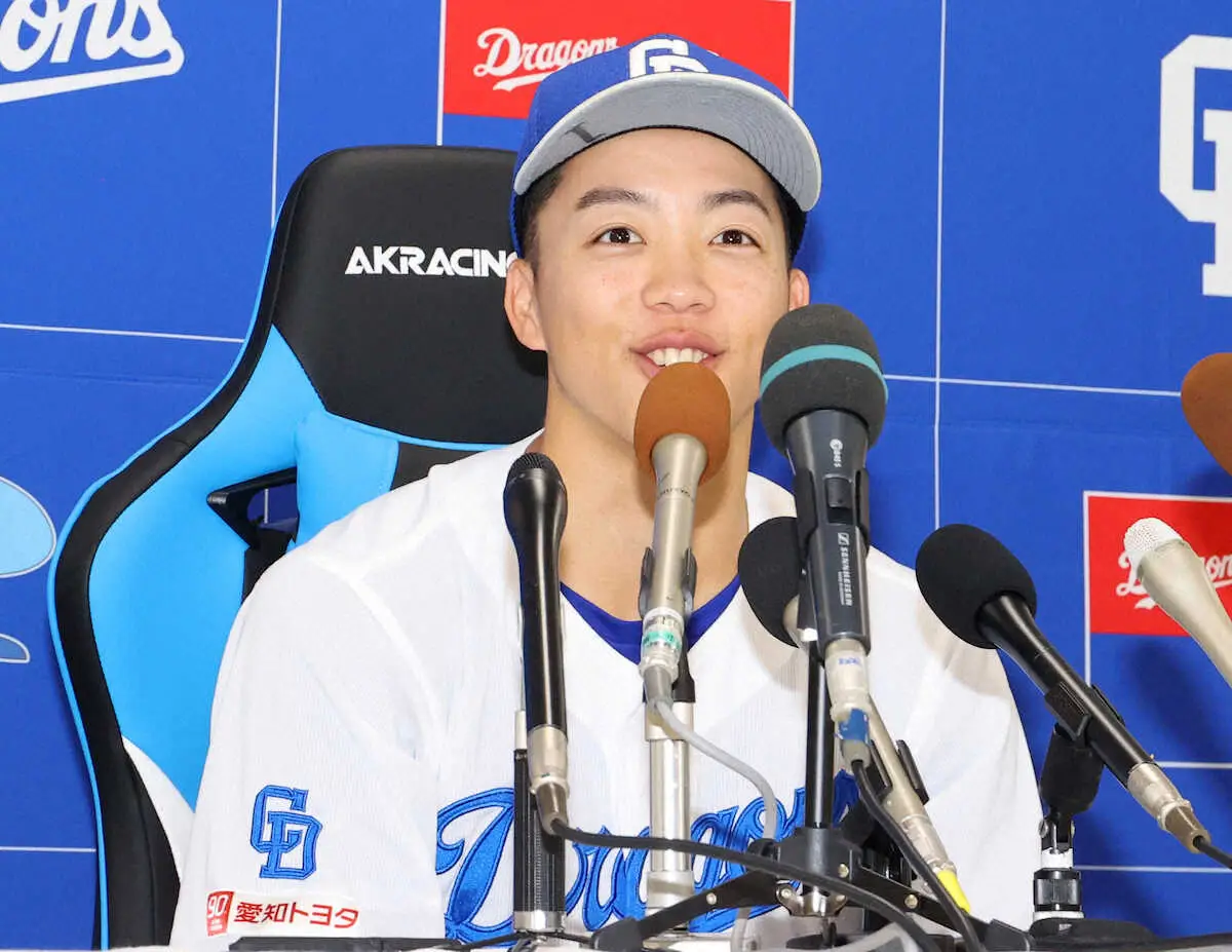 【画像・写真】【球宴ファン投票】中日・岡林、初出場に「びっくり」　2年連続の松山「3者連続三振を目指す」